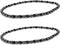 2 pcs Hematite Anklet Bracelet for Women Men 9.5"...