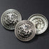 14 Pieces Silver Vintage Antique Metal Blazer Button Set - 3D Lion Head - for Blazer, Suits, Sport Coat,18mm 23mm(Silver)...
