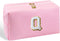 Makeup Bag Cosmetic Bag Pink Small Cute Personalized Toiletry Pouch Aesthetic Preppy Waterproof Large Capacity PU Leather Storage Bag for Pocket C...