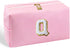 Makeup Bag Cosmetic Bag Pink Small Cute Personalized Toiletry Pouch Aesthetic Preppy Waterproof Large Capacity PU Leather Storage Bag for Pocket C...