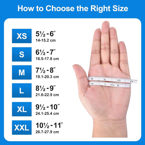 Schneider Blue Vinyl Synthetic Exam Gloves, Medium, Box of 50, 4-mil, Powder-Free, Latex-Free, Non-Sterile, Disposable Gloves...