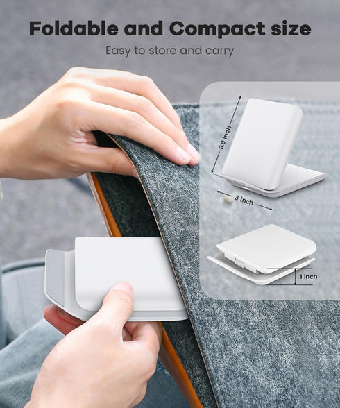 Wireless Samsung Charging Station - 15W Folding Travel for Samsung Galaxy Z Flip 6/5/4 Series, Compatible with iPhone 15/14/13/Pro Series, Adapter...