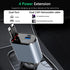 Retractable Car Charger, 4 in 1 Fast Charge Car Phone Charger Adapter 100W, Retractable Cables(2.6ft) for iPhone & Type-C, Cigarette Lighter Adapt...