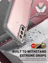 i-Blason Ares Series Case Designed for Galaxy S21 5G (2021 Release), Rugged Clear Bumper Case Without Built-in Screen Protector (Pink)...