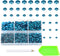 AD Beads 4500 Pieces Hotfix Rhinestones Flat Back 6 Sizes (2-6 mm) Crystal Round Glass Gems with Tweezers and Picking Rhinestones Pen or Crafts Na...