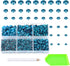 AD Beads 4500 Pieces Hotfix Rhinestones Flat Back 6 Sizes (2-6 mm) Crystal Round Glass Gems with Tweezers and Picking Rhinestones Pen or Crafts Na...