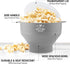 Zulay Microwave Popcorn Popper - BPA-Free Silicone Popcorn Popper Microwave Popcorn Bowl - Collapsible Microwave Popcorn Maker - Family Movie Nigh...