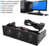 PC Front Panel Media Dashboard, PC Front Panel Speaker Stereo Surround Computer Case Builtin Mic Loudspeaker 5.25in Computer Case Front Bay...