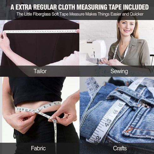 Automatic Telescopic Tape Measure, Body Measure Tape 60 inch (150cm), Self-Tightening Retractable Measuring Tape for Body Accurate Way to Track We...