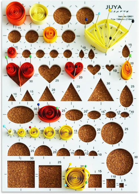 JUYA Paper Quilling Kits with 30 Colors 600 Strips and 8 Tools (Paper Width:3mm, Blue Tools)...