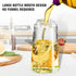 Oil Dispenser for Kitchen, 2 in 1 Oil Dispenser and Oil Sprayer, 16.5oz/470ML Oil Dispenser Bottle Spray and Pour with Brush for Air Fryer, Kitche...