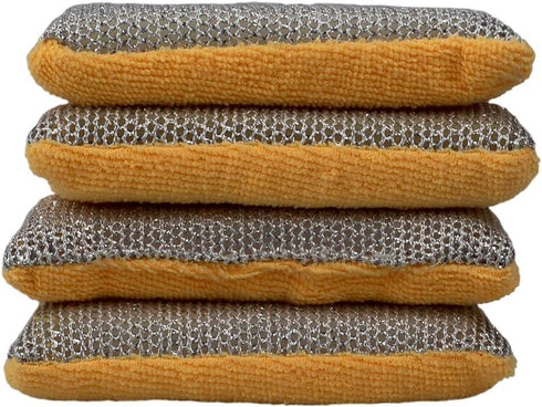 Home Basics Multi-Purpose Dual Action Microfiber Scrubbing Sponges (1)...