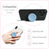 GRIPONG Cute Soft Silicone Cover Expandable Collapsible Mobile Phone Grip Stand Holder for Smartphone Tablet Cell Phone Accessory (Purple)...