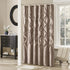 Madison Park Laurel Taupe Shower Curtain, Pieced Transitional Shower Curtains for Bathroom, 72 X 72, Beige...