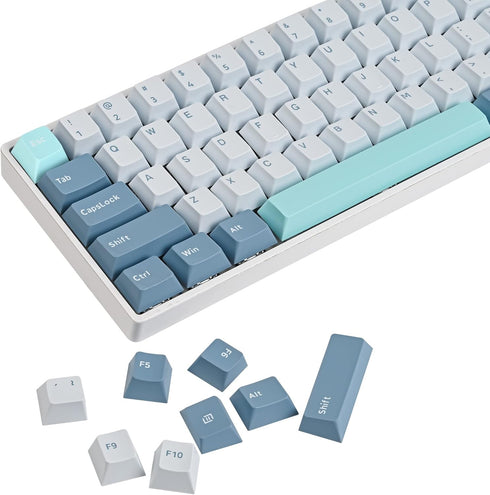 PBT shoko Custom keycaps?168 key cherry profile Doubleshot key cap set for 60%/64/84/108 cherry/gateron MX switches US ANSI Layout Mechanical Keyb...