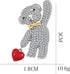 Bear Brooch for Women Rhinestones Brooch Sweater Pin Cute Animal Silver Brooch for Grils...