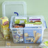 Wekioger Versatile Storage Organizer Plastic Bins with Lid, 12 Quart Latching Box, Set of 1...