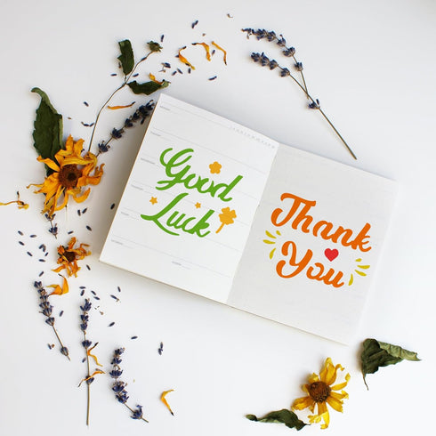 4pcs Blessing Word Wall Stencil Happy Birthday Alphabet Stencils for Crafts Large Letter Stencils for Painting 5.9x5.9" for Painting on Wood Canva...