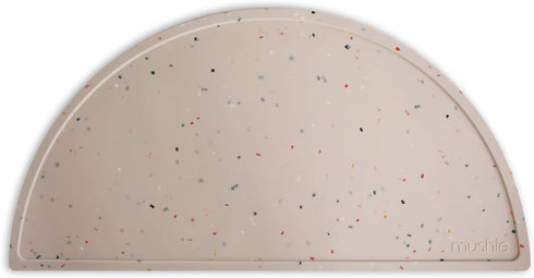 mushie Silicone Placemat for Kids | BPA-Free Non-Slip Design (Vanilla Confetti)...