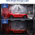 Garage Light - 2 Pack - 8000LM Glare-Free 360° Illuminator 60W 6500K Deformable Garage E26/E27 LED Light for Basements, Barn, Farmhouse and Attics...