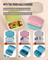 4 PC Pill Case 3 Removable Compartments Pill Box BPA-free,day pill organizer/3 times a day/AM-PM Travel Pill Organizer for Pocket or Purse storage...