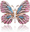 Delicate Butterfly Rhinestone Brooch Pin - Glittering Crystal Butterfly Brooch Pin for Women and Girls...