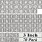 3 Inch Alphabet Letter Stencils for Painting - 70 Pack Old English Letter Stencil Templates with Numbers and Signs for Painting on Wood, Reusable ...