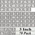 3 Inch Alphabet Letter Stencils for Painting - 70 Pack Old English Letter Stencil Templates with Numbers and Signs for Painting on Wood, Reusable ...