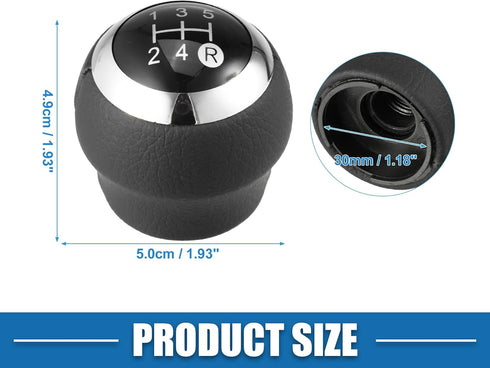 5 Speed Manual Transmission Shift Knob Car Shift Knob Head Lever Shifter for Toyota for Corolla 2007-2013 Plastic Black...