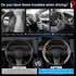 Cartist Carbon Fiber Steering Wheel Cover Custom Fit for Tesla Model 3 2017-2023 2024 and Model Y 2020-2023 2024 Anti Skid Leather Car Segmented S...