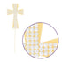 Ella Celebration Cross Cake Topper, Religious Wedding, Baptism, Christening, Dedication, First Communion, Christian Decoration (Gold)...