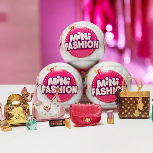 5 Surprise Mystery Capsule Real Miniature Collectible Mini Fashion Brands Series 1, Small Parts, not for Children under 3...