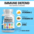 Clean Nutraceuticals Immune Defense Support Supplement 8 in 1 with Zinc 50mg Quercetin, VIT C 1000mg, Vitamin D3 5000 IU, Elderberry, Ginger - Imm...