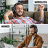 Bluetooth Headphones Over Ear, 70H Playtime and 3 EQ Music Modes Wireless Headphones with Microphone, HiFi Stereo Foldable Lightweight Headset, De...