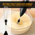 Milk Frother With Stand Battery Operated Foam Maker Frother Wand For Coffee, Latte, Cappuccino, Hot Chocolate, Mini Drink Mixer Stainless Steel Wh...