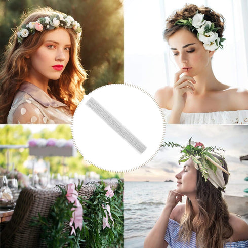 CCINEE 26 Gauge White Floral Wire Stem for Flower Arrangement Craft Supply,16 Inch,200PCS...