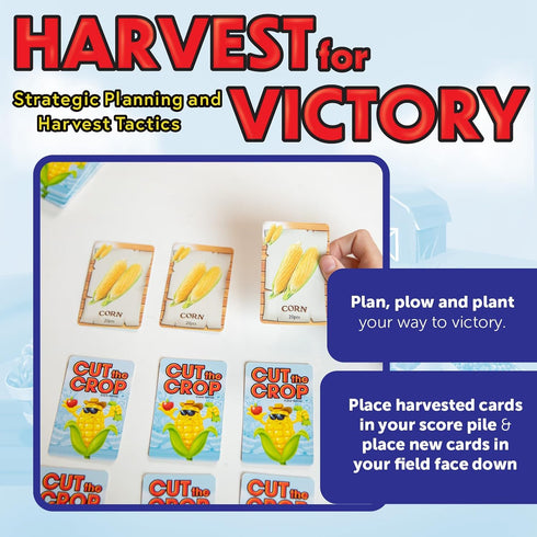 Continuum Games Cut The Crop Card Game The 3 in a Row Farm Themed Matching Memory Game for 2-6 Players Ages 6 and Up...