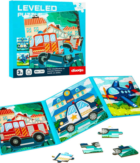 Magnetic Puzzles for Kids 2-4, Travel Puzzles Games for Kids Ages 3-5, Jigsaw Puzzle Book Activities Toy for Kids Boys Girls Ages 3 4 5 in Car, Le...