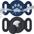 Waterproof Airtag Dog Collar Holder (2 Pack), Protective Anti-Lost Airtag Case for GPS Dog Tracker, Silicone Airtag Cat Collar Dog Airtag Holder f...