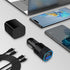 Type C Galaxy A03S Phone Charger Cigarette Lighter Adapter for Samsung Galaxy A03S,A02S,S21 FE,S20 FE,A13 5G,A53 5G,A20 A51 A32 A50 Pixel 6,5A,30W...