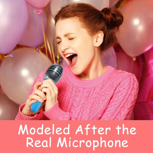 10 PCS Inflatable Microphones Blow up Microphone, Plastic Microphone Toy, for Sing Birthday Party Decorations, Musical Concert Themed Party Suppli...