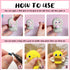 TOAOB 100pcs Blue Glass Eyes Kits 3mm to 12mm Assorted Sizes for Crafts Needle Felting Bears Dolls Decoys Sewing...