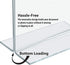 Azar 152727 Horizontal Double-Sided Stand Up Sign Holder, 10 Count Clear, 6 in W X 4 in H...
