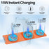 3-in-1 Foldable Magnetic Wireless Charger Keychain, 15W Travel Fast Charger Phone 15/14/13/12 Pro/Max/Plus, Watch, AirPods, Galaxy/Note, Charge 2 ...