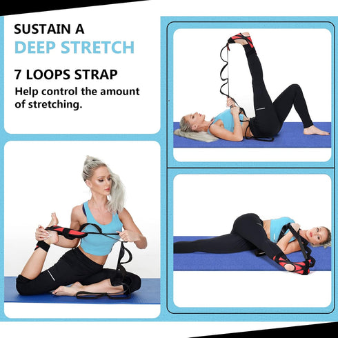 Foot and Calf Fascia Stretcher for Plantar Fasciitis, Physiotherapy Stretching Strap, Yoga Stretch Strap Improves Strength and Relief to Heel Spur...