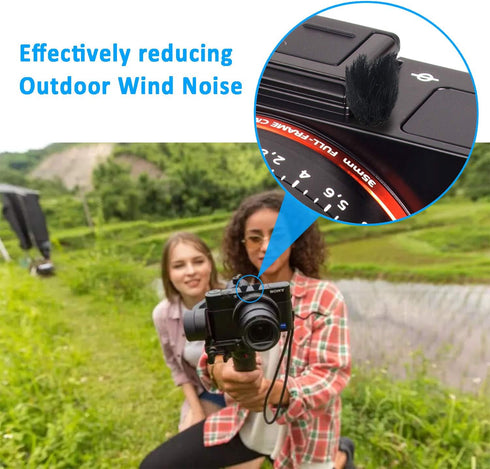 YOUSHARES Camera Mic Windscreen, 10 PCS Fur Wind Muff Wind Cover for Sony RX1 RX10 RX100 Digital Compact Cameras Built-in Microphone Outdoor Wind ...