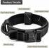 Tactical Dog Collar, Adjustable Military Training Nylon Dog Collar with Control Handle and Heavy Quick-Release Metal Buckle for Small Medium Large...