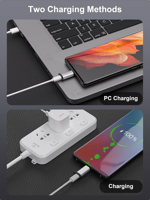 Lightning to USB C Adapter-3 Pack-Fast Charging Adapter - Lightning Female to USB C Male Adapter for iPhone 15 Series, iPad Air, Galaxy S23/Note 2...