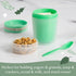 Goodful Double Wall Insulated Yogurt Container, Leak Proof Food Storage, Snack Container with Reusable Plastic Spoon, Microwave Safe, Dishwasher s...