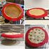 CARGEN Pie crust Shield, Adjustable Pie Crust Covers for Edges of Pie Silicone Pie Crust Protectors when Baking Pie Baking Accessories 2 Pieces Re...